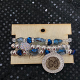 SOK GG/LV Upcycled Beaded Bracelet Set
