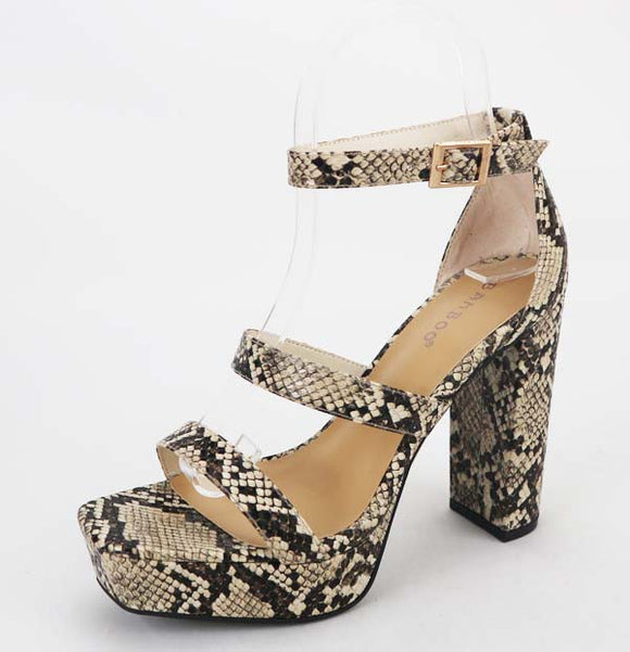 The Shelly Snake Heels