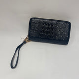 Ostrich Embossed Wallet/Wristlet