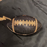 Embellished Football Purse