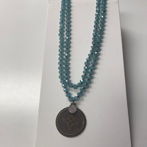 soK Upcycled Turquoise Bead Necklace