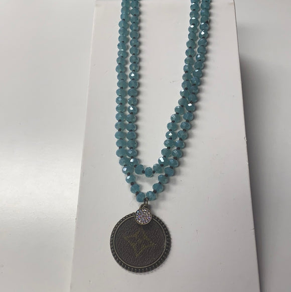 soK Upcycled Turquoise Bead Necklace