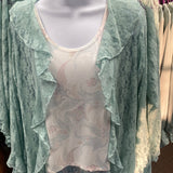 Ivory Tank with Lace Layer