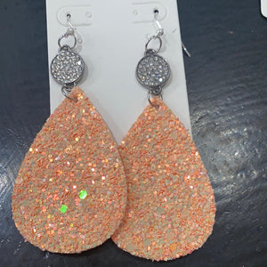 Glitter Teardrop Earrings