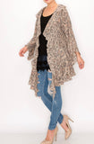 Leopard Ruffle Cardigan