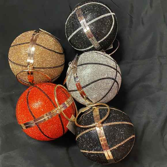 Embellished Basketball Purse
