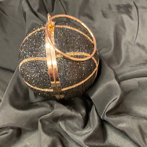 Embellished Basketball Purse