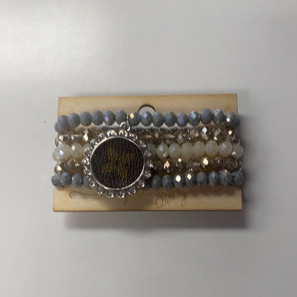 Gray Skies Upcycled Bracelet Set