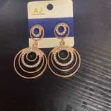 Rhinestone Circle Earrings