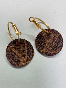 KD Upcycled Large Round Earrings