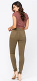 JB Hi Waist Olive Skinny Jeans