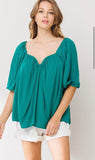The Brittany Top - Kelly Green