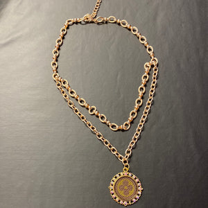 Upcycled Dual Chain Gold Necklace