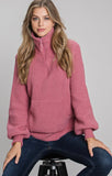 Plush Half Zip Sweater