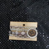 SOK Silver Upcycled Beaded Bracelet Set