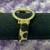 Leopard Rhinestone Bracelet