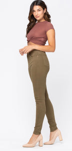 JB Hi Waist Olive Skinny Jeans