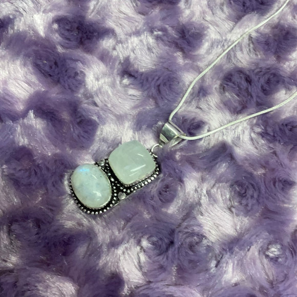 Rainbow Moonstone Necklace