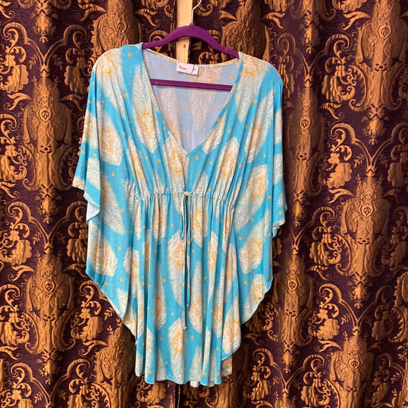 Laramie Top-Turquoise